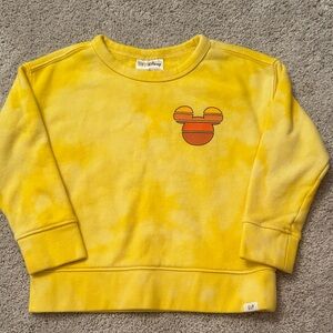 GAP Kids Yellow and Orange Mickey Sweatshirt